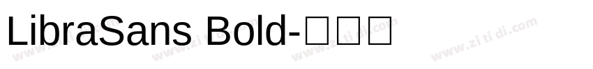 LibraSans Bold字体转换